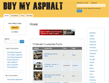 Tablet Screenshot of buymyasphalt.com